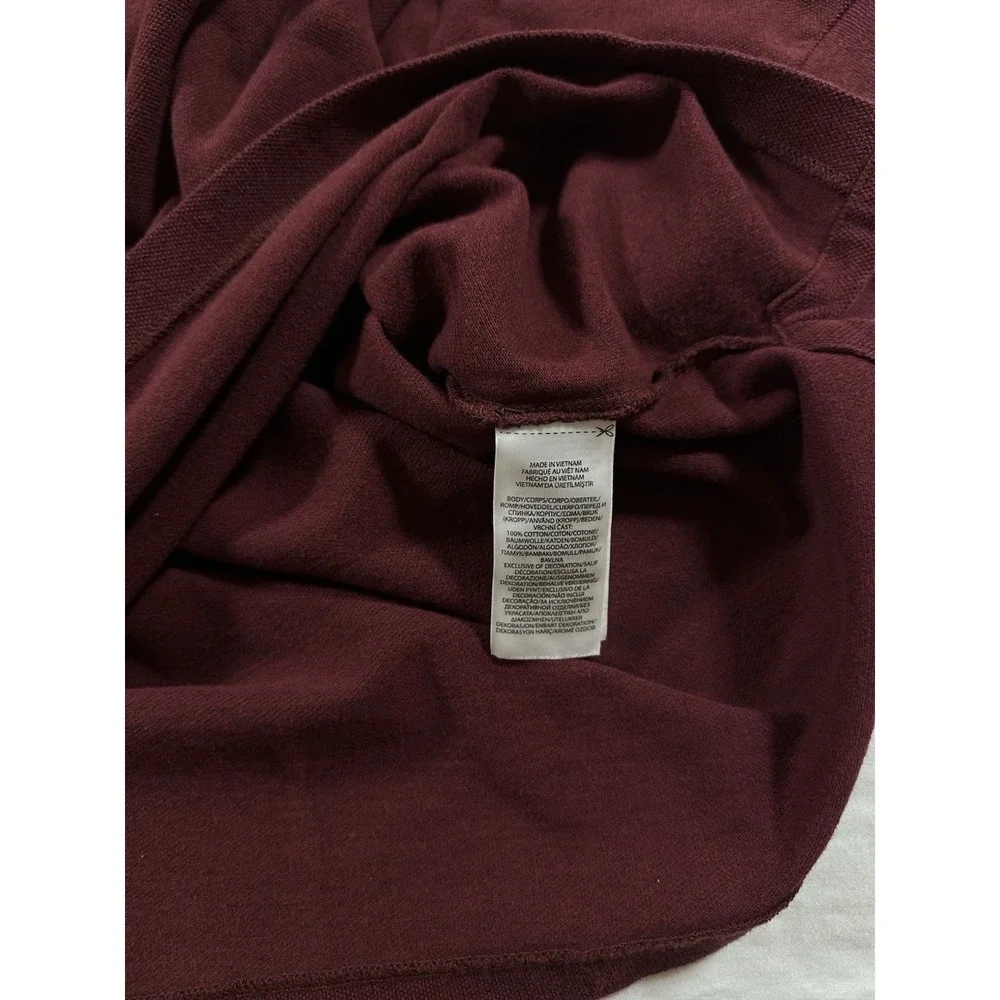 Polo‎ Ralph Lauren Men's Maroon Red Long Sleeve Knit Polo Shirt Size 4XB Preppy